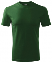 Tričko Malfini Heavy 200 bavlněné bezešvý střih trupu kulatý průkrčník tmavě zelená