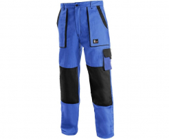 Montérkové kalhoty CXS LUXY JAKUB do pasu svrchní materiál bavlna zateplená flanelem modro/černé